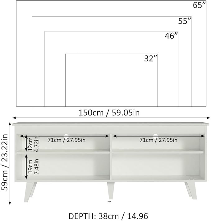 Madesa TV Stand Entertainment Center - Image 3