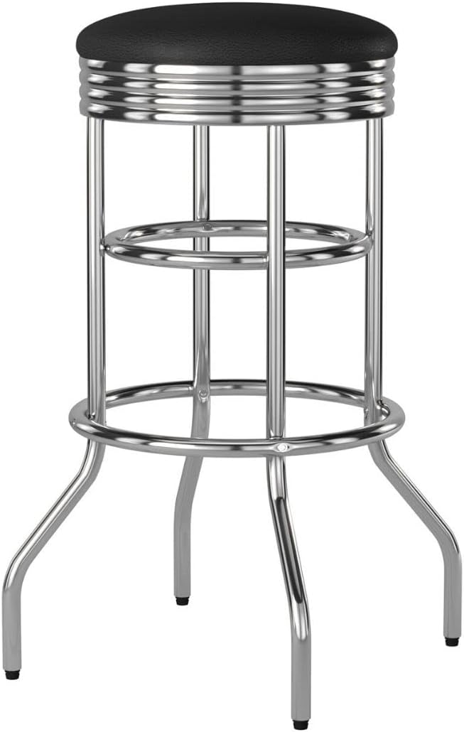TRINITY Heavy Duty 30-Inch Backless Swivel Bar Stool - Image 10