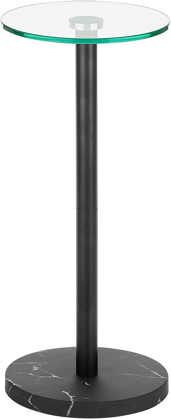 mDesign Glass Top Side/End Drink Table - Image 7