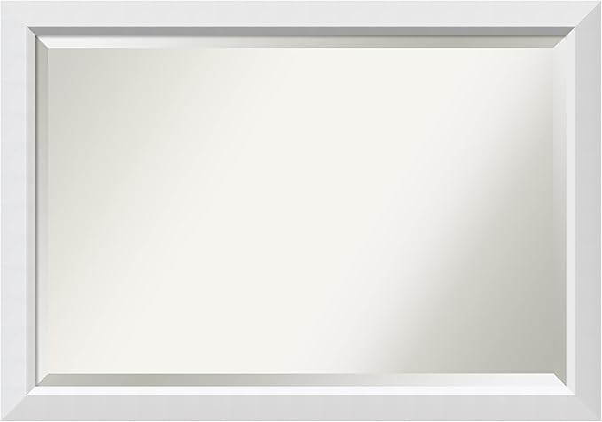 Amanti Art White Bathroom Mirror by AmantiArt