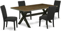East West Furniture X677DR124-5 5 Piece Dining Room Table Set Includes a by EastWestFurniture