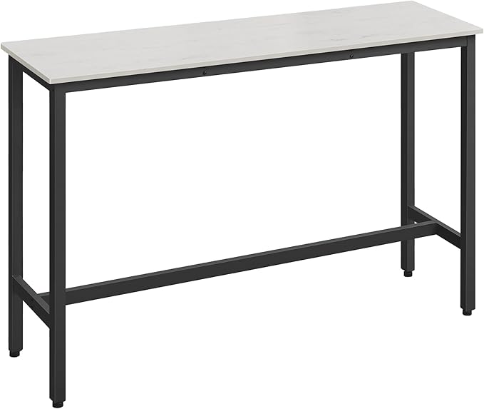 VASAGLE Bar Table, Narrow Long Kitchen Dining Table, Sturdy Metal Frame - Image 8