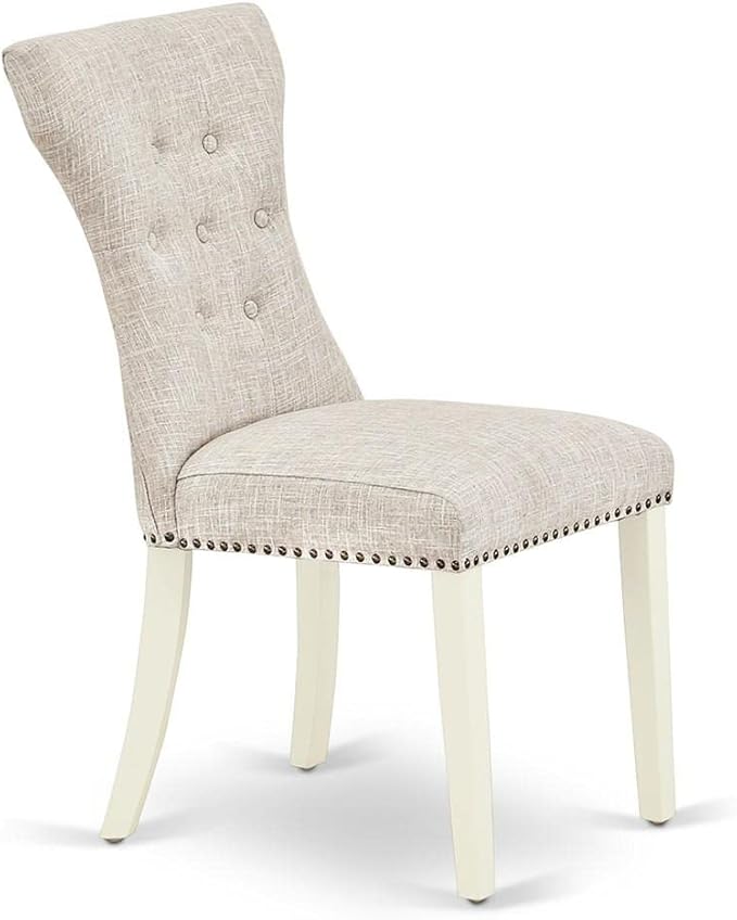 East West Furniture GAP2T35 Gallatin Modern Parson Chairs - Image 5