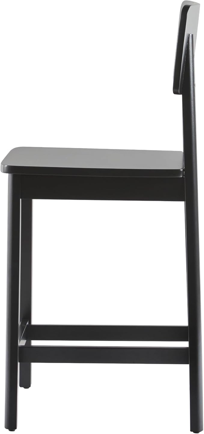 Walker Edison 2-Piece Minimalist Solid Wood Counter Stool - Image 5