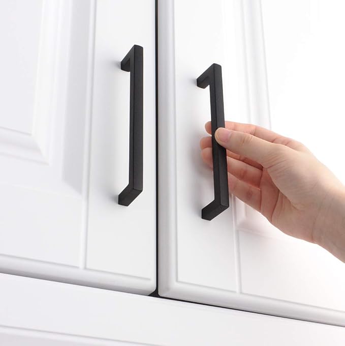 KOOFIZO 30-Pack Solid Square Bar Cabinet Handle - Image 3