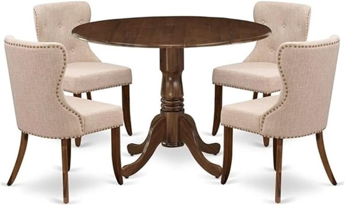 East West Furniture DLSI5-AWA-04 5 Piece Kitchen Table Set by EastWestFurniture