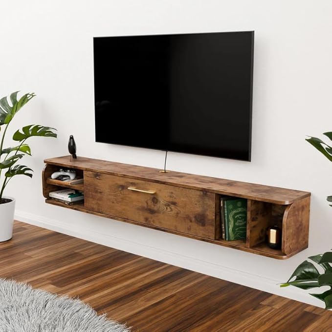 Floating TV Unit, Floating Shelves - Image 3