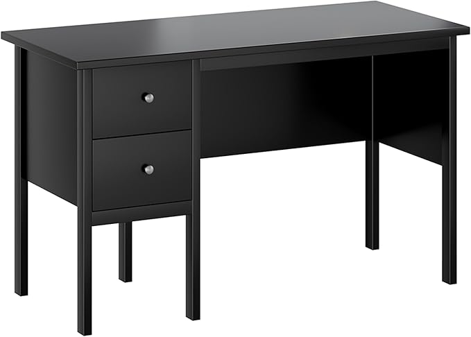 BHG Computer Desk with Drawers, Modern White Home Office Desk with Storage - Image 7