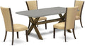 East West Furniture X797VE703-5 5 Piece Dining Set Includes a Rectangle Dining by EastWestFurniture