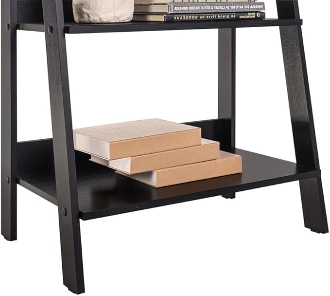 Madesa Modern 5-Tier Ladder Shelf Pantry Storage Space 24 Inch Wooden Free - Image 4