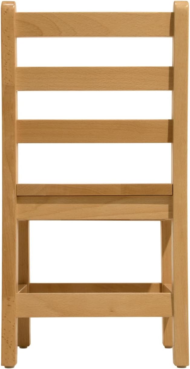 Kids Wooden Chair Set, Fully Assembled Youth Ladderback Wood Chairs - Image 9