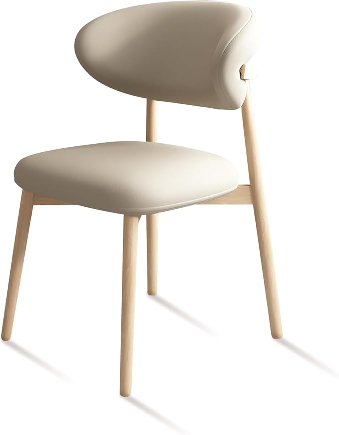 Upholstered Dining Chairs Set of 2, Mid Century Modern Kitchen Chairs - Image 6
