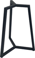 Round Metal Coffee Table Legs, 28 Inch Black Iron Dining Table Base Only by JIANZHUO