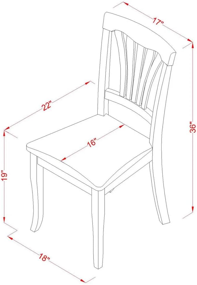 East West Furniture DLAV3-BCH-LC 3 Piece Modern Dining Table Set Contains a - Image 11