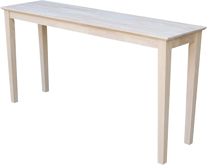 IC International Concepts Extended Length Shaker Console Table, Kitchen/Dining - Image 6