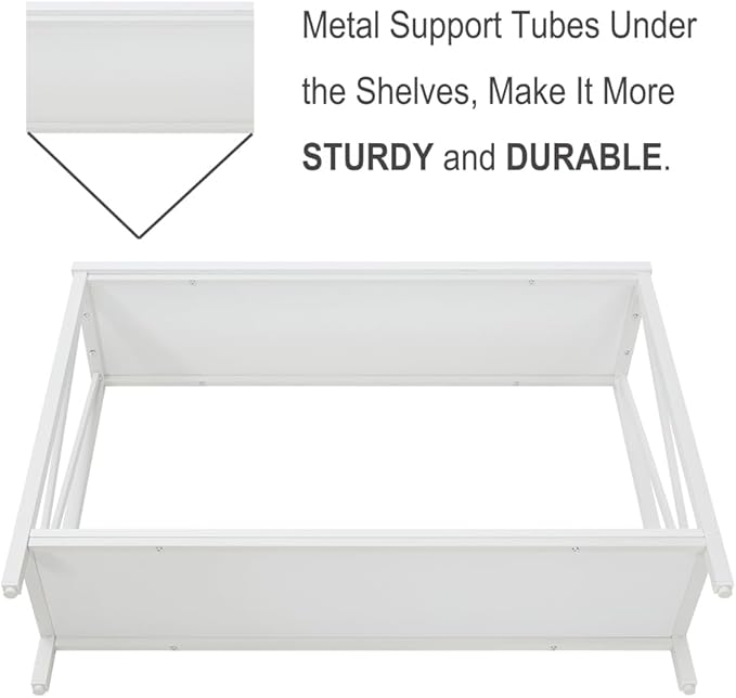 EXCEFUR Rustic Sofa Table, Industrial Console Table - Image 5