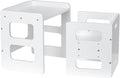 Montessori Weaning Table and Chair Set, Wooden Toddler Table and Chair Set by FunMemories