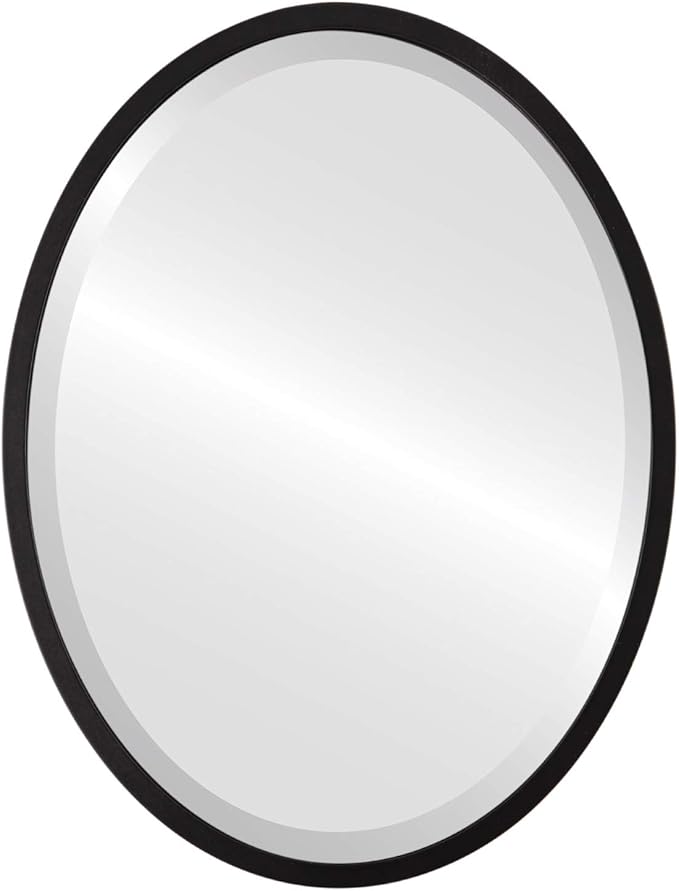 OVALCREST - Oval Wooden Beveled Wall Mirror by OVALCREST