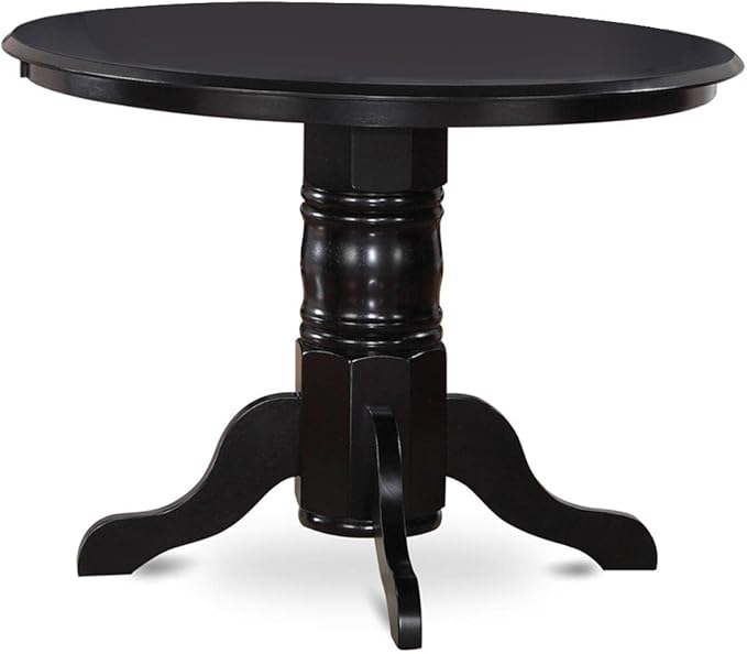 East West Furniture SHCL3-BLK-W 3 Piece Dining Table Set - Image 2