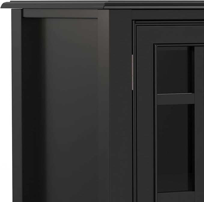 SIMPLIHOME Connaught Solid Wood 60 inch Wide Traditional Wide Storage Cabinet - Image 7