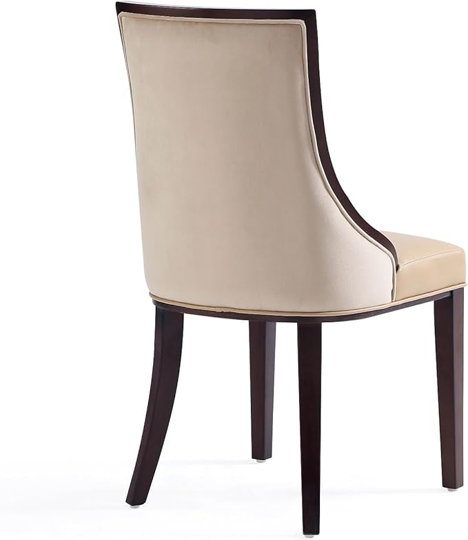 Manhattan Comfort Grand Avenue Faux Leather Dining Chairs, Parsons Accent - Image 7