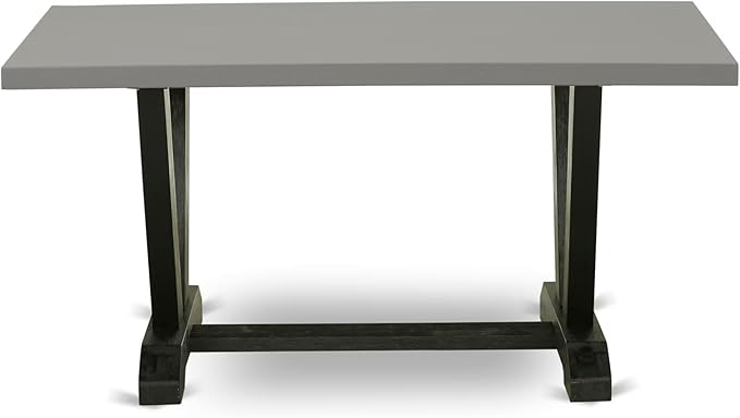 East West Furniture V696VE650-5 5 Piece Dining Set Includes a Rectangle Dining - Image 6