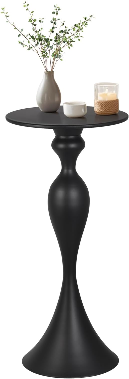 Small Accent Meatl Side Tables, Metal Round Martini Table, Vintage Side End - Image 8