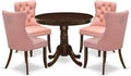 East West Furniture ANDA5-AWA-23 5 Piece Dinette Set Consists of a Round Dining by EastWestFurniture