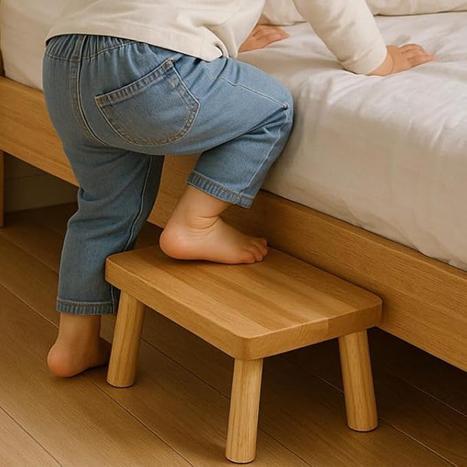 Wooden Step Stool for Adults, One Step Stool - Image 7