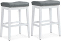 Athena Collection Counter Height Bar Stools Set of 2, 29.5 Inches Backless by AthenaCollectionFurniture