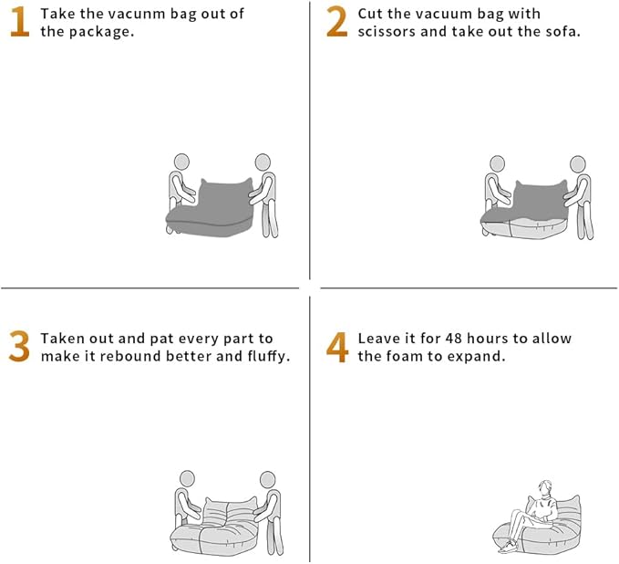Bean Bag Chair - Memory Foam Bean Bag Chair - Image 8
