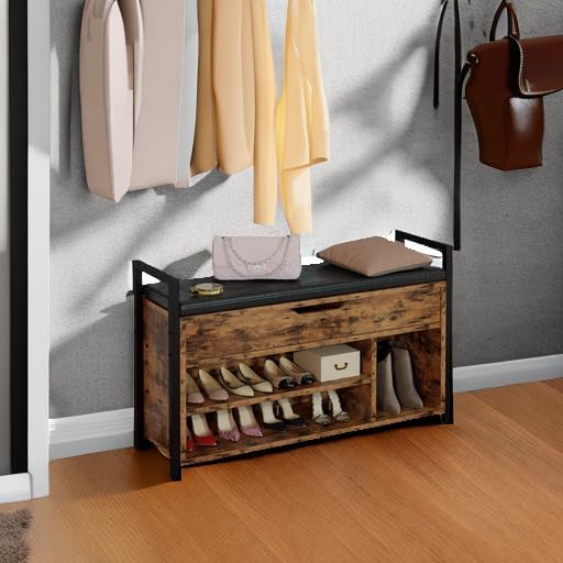 IRONCK Shoe Storage Bench, Entryway Bench - Image 8