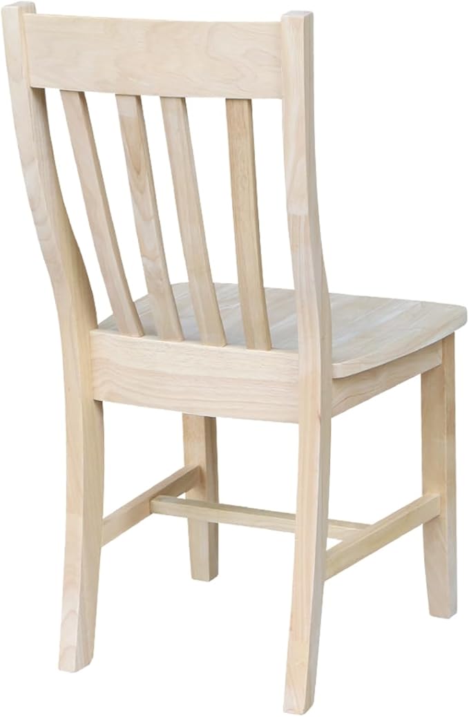 Set of Two Cafe Dining Chairs, Unfinished - Image 6