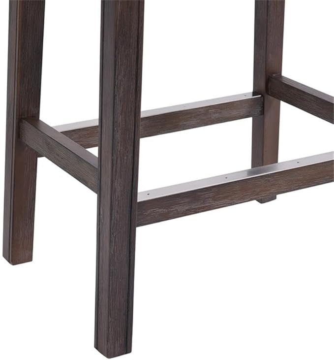 Williston Dark Brown Wood Counter Height Stool Set of 2, 18.25 in. W Seat - Image 9