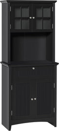 HOMCOM Elegant Buffet with Hutch, Kitchen Pantry Storage Cabinet with Framed by HOMCOM
