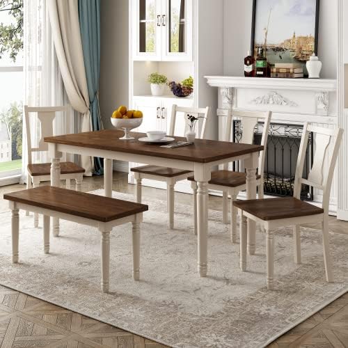 SogesPower Classic 6-Piece Dining Table Set by SogesPower