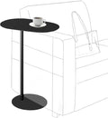 C-Shaped Side Table, Iron End Table by Unknown