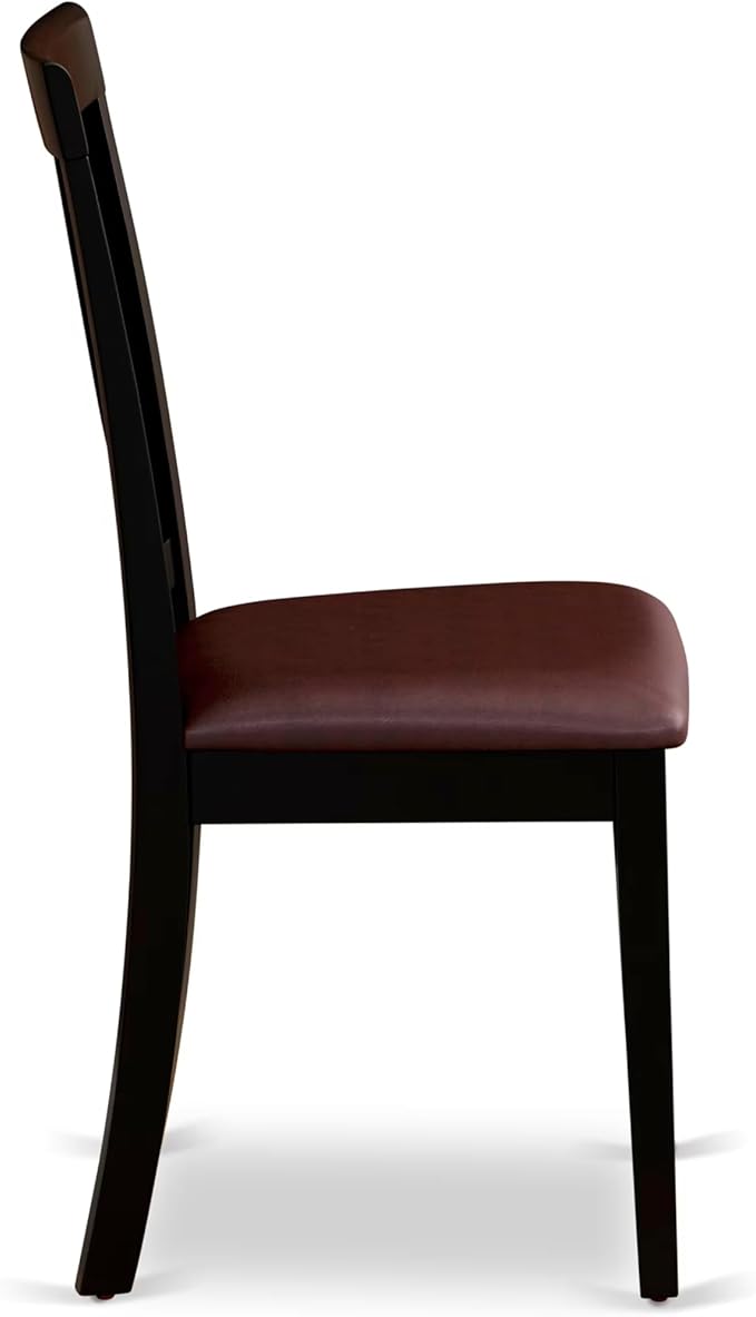 East West Furniture HLAN5-BCH-LC 5 Piece Dining Set Includes a Round Dining - Image 8