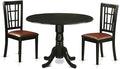 East West Furniture DLNI3-BLK-LC 3 Piece Dining Table Set by EastWestFurniture