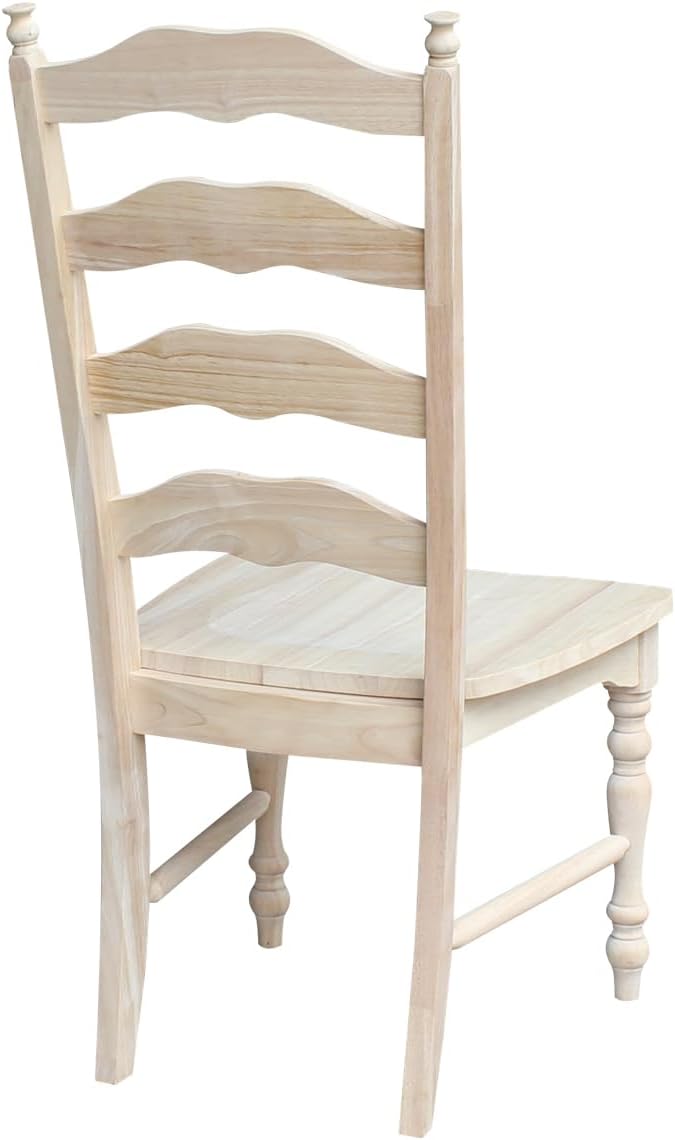 IC International Concepts Set of 2 Maine LadderBack Chairs - Image 7