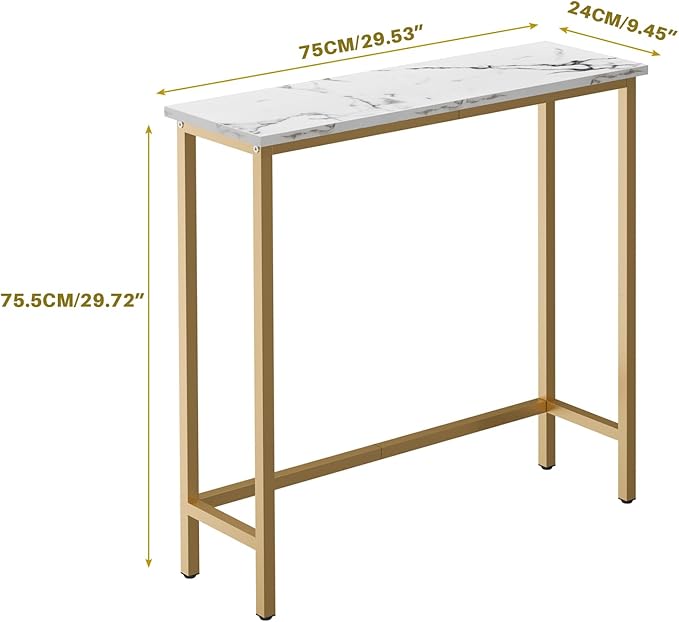HollyHOME Narrow Hallway Table, 29.5" Small Console Stand, Slim Entryway Table - Image 3