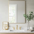 24x30 Inch Gold Bathroom Mirror by LEDLUX