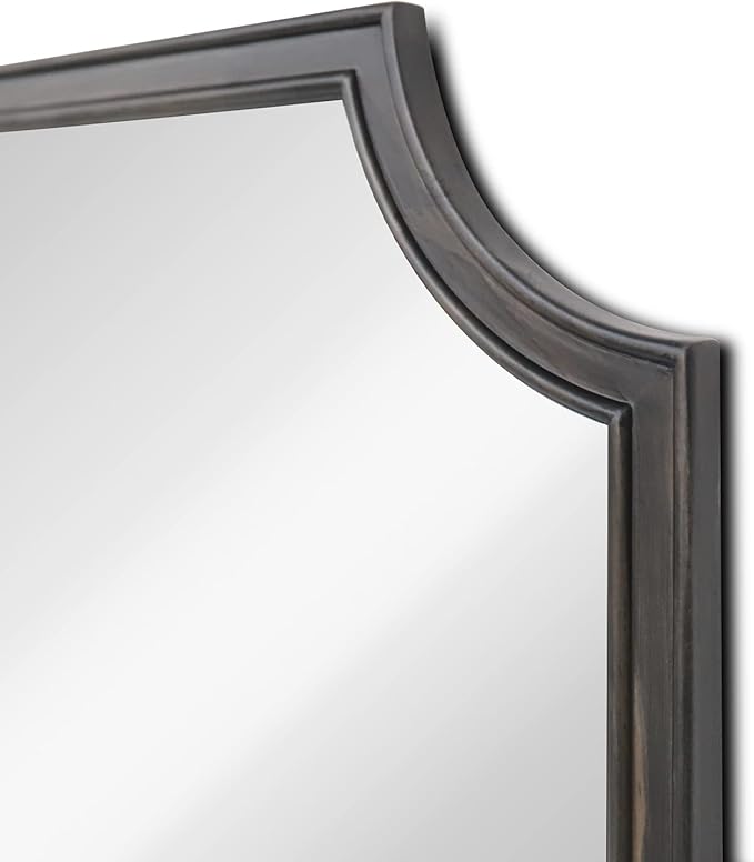 WallBeyond 24" x 36" Scalloped Corners Arch Rectangle Wall Mirror - Image 6