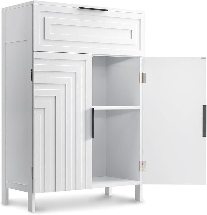 Storage Cabinet Bathroom Floor Cabinets - Image 8