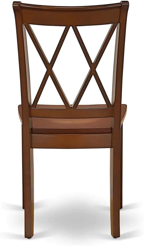 East West Furniture MZCL5-MAH-W 5 Piece Dining Room Table Set Includes a - Image 14