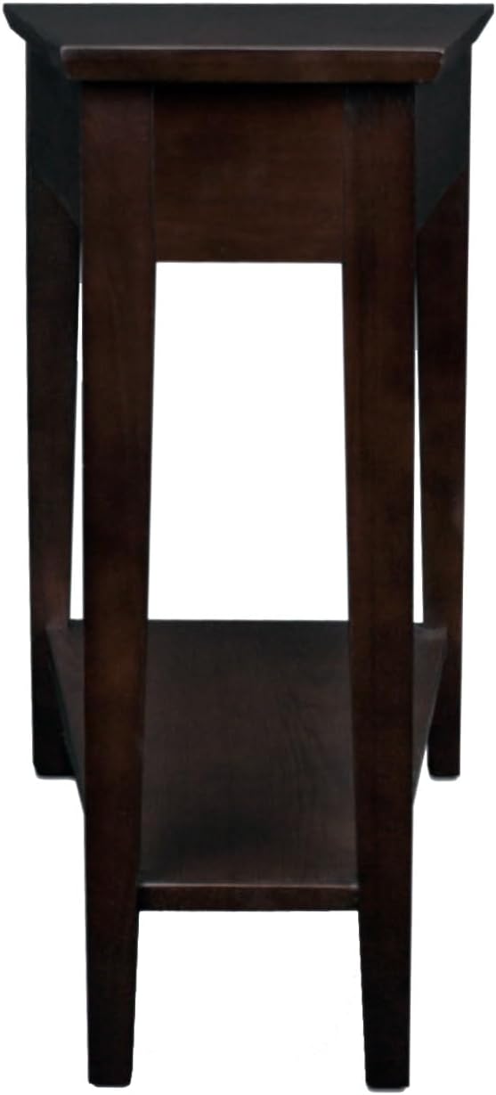 Leick Home Teegan Solid Wood Recliner Wedge End Side Table - Image 6