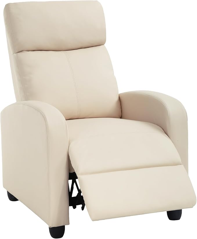 BestMassage | Recliner Chair | No Massage Function | Pu Beige | by BestMassage%C2%AE