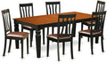 East West Furniture LGAN7-BCH-LC 7 Piece Dining Room Table Set Consist of a by EastWestFurniture