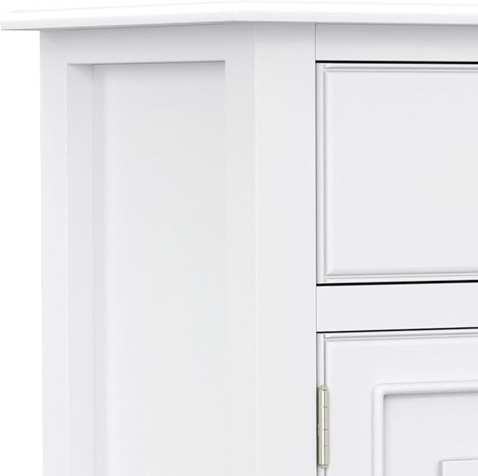 SIMPLIHOME Connaught 51-inch Wide Solid Wood Storage Cabinet in White - Image 7