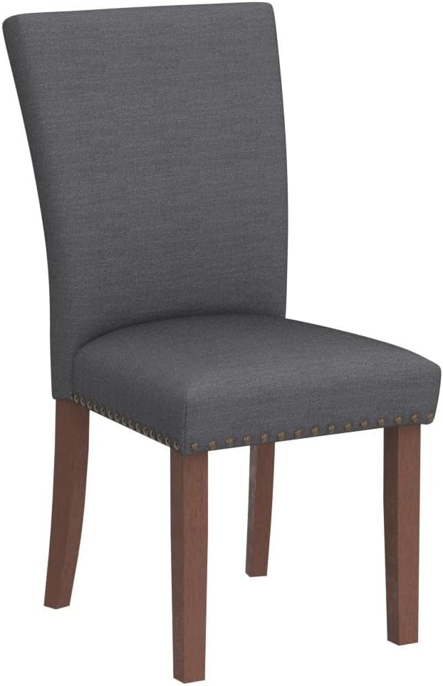 COLAMY Upholstered Parsons Dining Chairs Set of 6, Fabric Dining Room Kitchen - Image 5